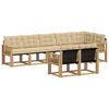 vidaXL Conjunto de sof&aacute;s de exterior 8 uds. y Beige