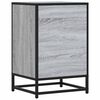 vidaXL Mesita noche madera ingenier&iacute;a gris sonoma 40x34,5x60 cm metal