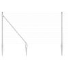 vidaXL Valla Euro Exterior con Picos 10 x 1 m Acero Galvanizado Malla