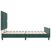 vidaXL Cama tipo Box Spring Verde oscuro 160 x 200 cm Terciopelo