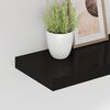 vidaXL Estante flotante de pared negro MDF 60x23,5x3,8 cm