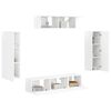 vidaXL Mueble de TV 5 pcs brillante