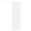 vidaXL Puerta Corredera Blanco 83 x 232 cm Madera de Pino Maciza