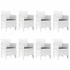 vidaXL Conjunto de Comedor de Jardín 9 pcs Gris Claro Ratan Polt
