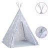 vidaXL Tienda tipi para ni&ntilde;os con bolsa poli&eacute;ster gris 115x115x160 cm