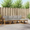 vidaXL Conjunto de sof&aacute;s de exterior 5 pcs Gris Natural y Claro