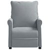 vidaXL Sill&oacute;n reclinable de tela gris claro