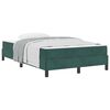 vidaXL Cama tipo Box Spring con colch&oacute;n Verde oscuro 120 x 190 cm tela