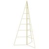 vidaXL &Aacute;rbol de Navidad de metal KUOPIO 140 cm Acero Dorado