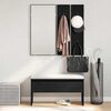 vidaXL Conjunto de muebles de recibidor con cajón 4 pcs Roble Negro