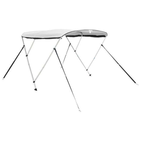 vidaXL Toldo bimini 3 arcos con paredes laterales de malla