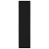 vidaXL Armario de madera contrachapada negro 50x50x200 cm