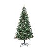 vidaXL &Aacute;rbol de Navidad Artificial Preiluminado Verde 210 cm
