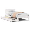 vidaXL Estructura cama con cajones madera maciza pino blanco 90x200 cm