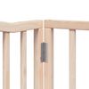 vidaXL Puerta para perros plegable 8 paneles madera de &aacute;lamo 640 cm