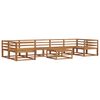 vidaXL Conjunto de sof&aacute;s de exterior 8 pcs Natural