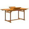 vidaXL Juego comedor de jard&iacute;n 7 pzas madera maciza acacia y textileno