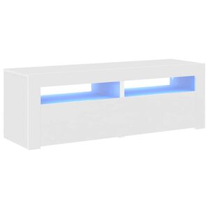 vidaXL Mueble para TV con luces LED blanco 120x35x40 cm