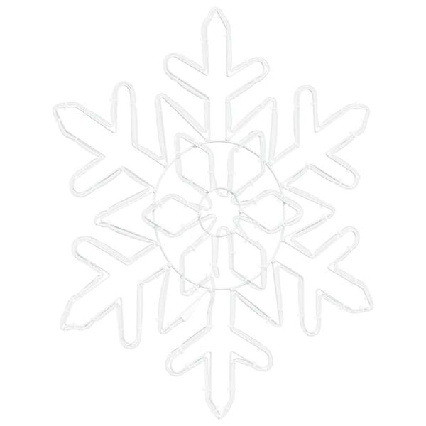 vidaXL Copos de nieve navide&ntilde;os Azul 55.5 x 55.5 x 0.75 cm PVC