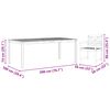vidaXL Conjunto de Comedor de Jard&iacute;n 9 pcs Marr&oacute;n