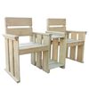vidaXL Banco de jard&iacute;n 2 plazas madera de pino impregnada 150 cm