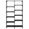 vidaXL Estante de libros Roble negro 100 x 32 x 170 cm
