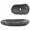 vidaXL Lavabo de piedra de r&iacute;o ovalado 60-70 cm