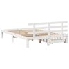 vidaXL Estructura de cama con cajones madera de pino blanca 135x190 cm