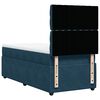 vidaXL Cama box spring con colch&oacute;n terciopelo azul oscuro 100x200 cm