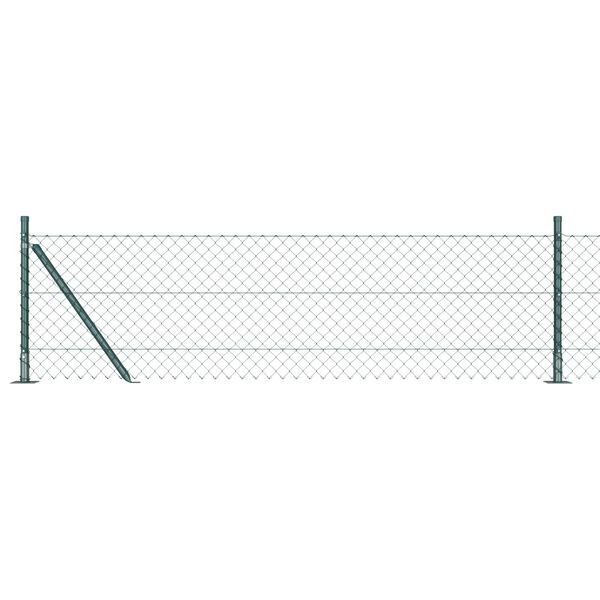 vidaXL Poste de Valla Verde 10 x 0,6 m (malla de 40 x 40 mm)