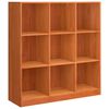 vidaXL Librer&iacute;a Marr&oacute;n cera 104 x 33 x 110 cm Madera de pino macizo