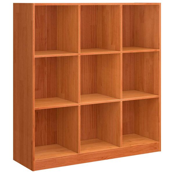 vidaXL Librer&iacute;a Marr&oacute;n cera 104 x 33 x 110 cm Madera de pino macizo