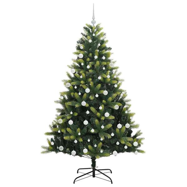 vidaXL &Aacute;rbol de Navidad Artificial Plegable 300 LEDs Verde 180 cm
