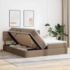 vidaXL Cama con almacenamiento Capuchino 180 x 200 cm Cuero sint&eacute;tico