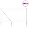 vidaXL Valla con Poste Plateado 1,4 x 10 m Acero