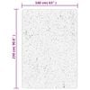 vidaXL Alfombra de pelo corto look escandinavo IZA crema 160x230 cm