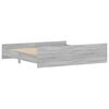 vidaXL Estructura de cama con cabecero piecero gris Sonoma 200x200 cm