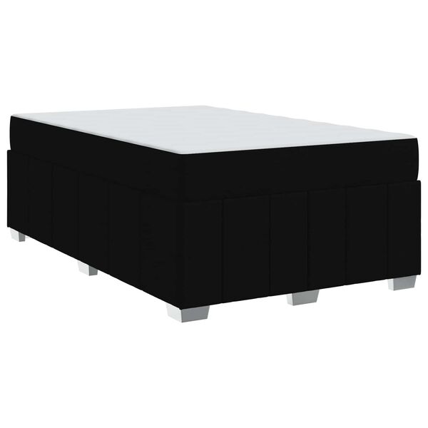 vidaXL Estructura de cama con colch&oacute;n Negro 120 x 200 cm tela