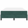 vidaXL Cama tipo Box Spring con colch&oacute;n Verde oscuro 120 x 220 cm tela