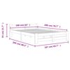 vidaXL Estructura cama sin colch&oacute;n madera pino marr&oacute;n miel 160x200 cm