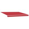 vidaXL Toldo retr&aacute;ctil manual Rojo 400 x 300 cm