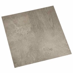 vidaXL Tablones de suelo autoadhesivos Gris oscuro y negro