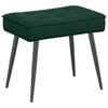 vidaXL Sill&oacute;n de relax con reposapi&eacute;s terciopelo verde oscuro