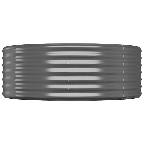vidaXL Jardinera arriate acero galvanizado antracita 175x100x36cm