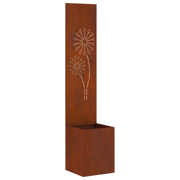 vidaXL Pantalla de Privacidad para Jard&iacute;n Calado Oxidado 32 x 140 cm