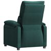 vidaXL Sillón reclinable de tela verde oscuro