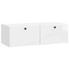 vidaXL Mueble de TV de pared 98 x 41 x 30 cm Blanco Brillante