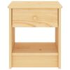 vidaXL Mesita de noche madera maciza de pino madera clara 35x30x40 cm