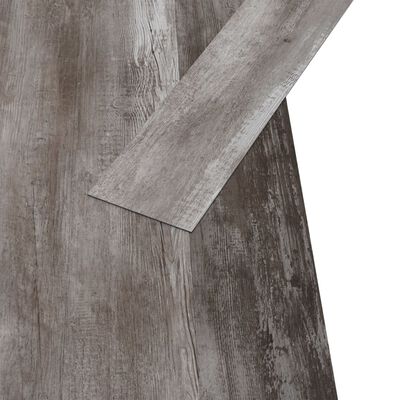 vidaXL Lamas de suelo PVC autoadhesivas marrón madera mate 5,02m² 2mm