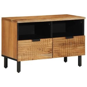 vidaXL Mueble para TV de 70x33x46 cm, madera maciza de acacia